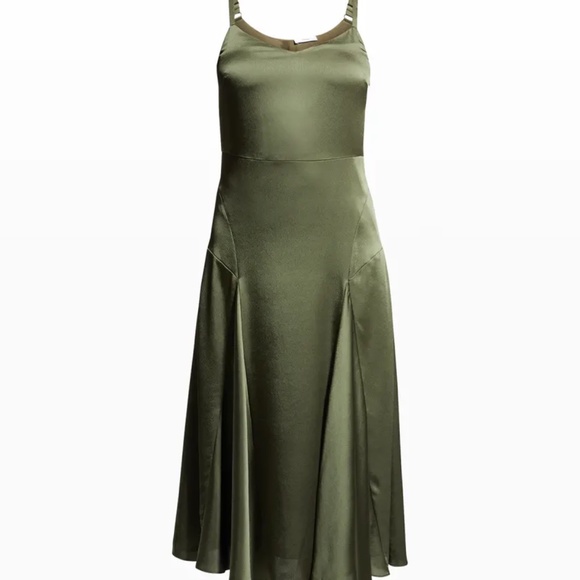 Vince Paneled V-Neck Slip Dress - Picture 1 of 4